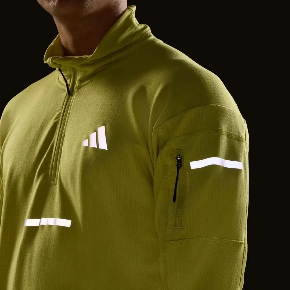 Adidas Adi365 Climawarm+ Half Zip Running Top Long Sleeve JM5725 Men Small